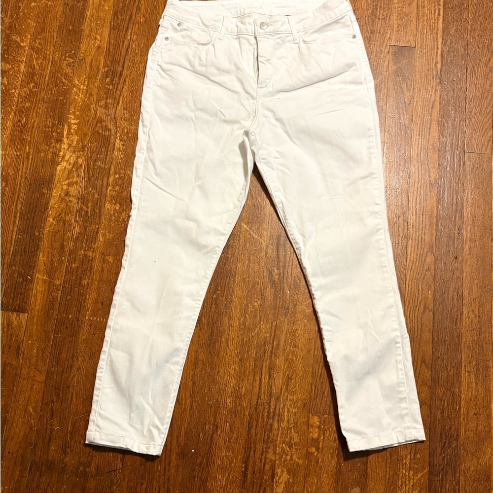 NYDJ Women's White Stretchy Jeans size 16